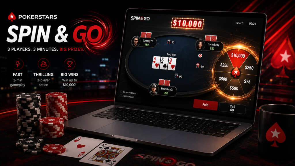 PokerStars Spin and Go 快節奏玩法示意圖